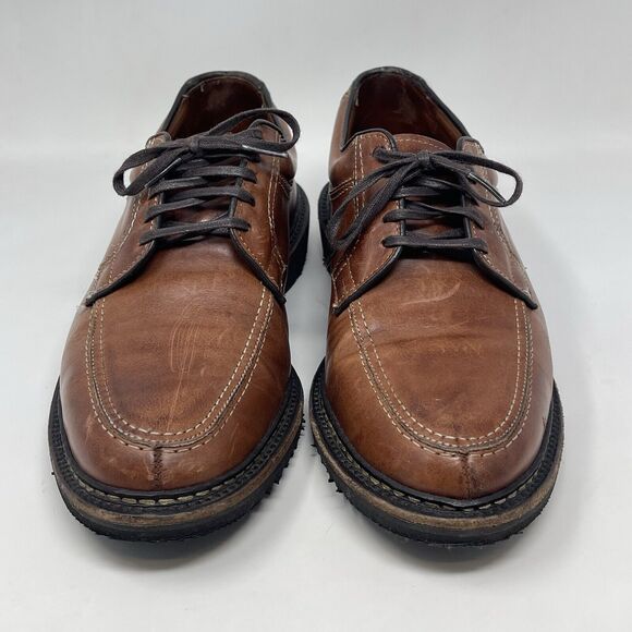 Allen Edmonds Wilbert Derby Shoes Mens 8 D Brown Leather Split Toe Casual Dress - Picture 6 of 16